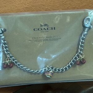 Coach purse / handbag chain with charms. New in package